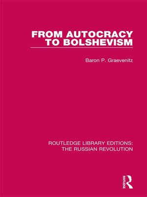 cover image of From Autocracy to Bolshevism